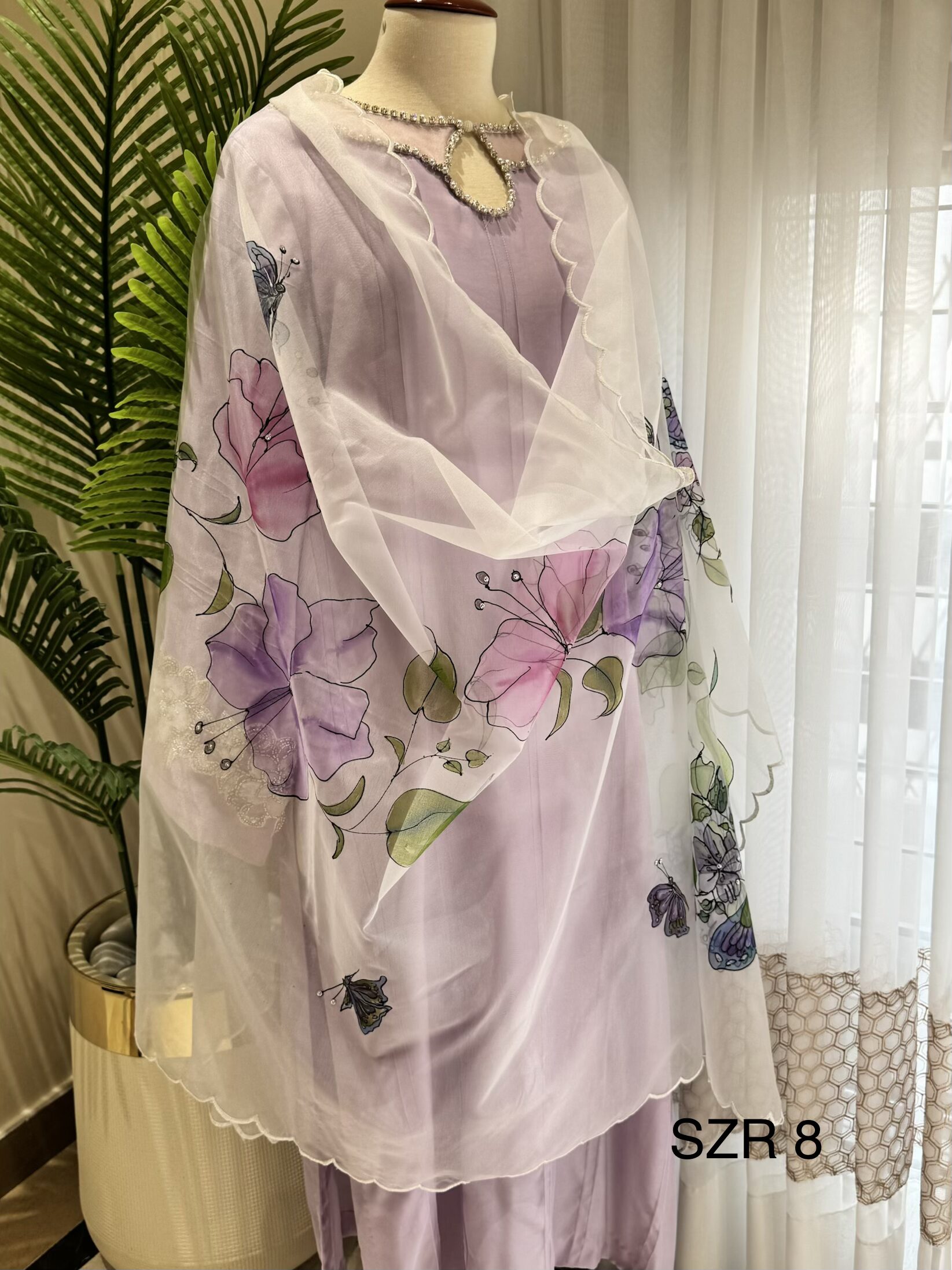 White Organza Dopatta