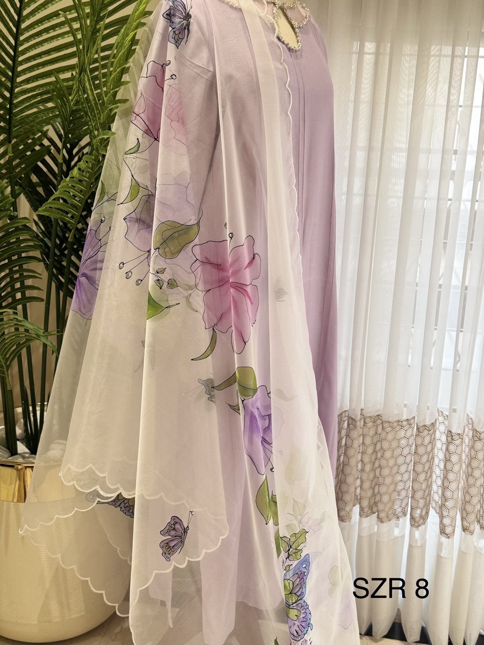 White Organza Dopatta - Image 2