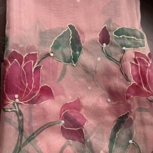 Pink Organza Dopatta