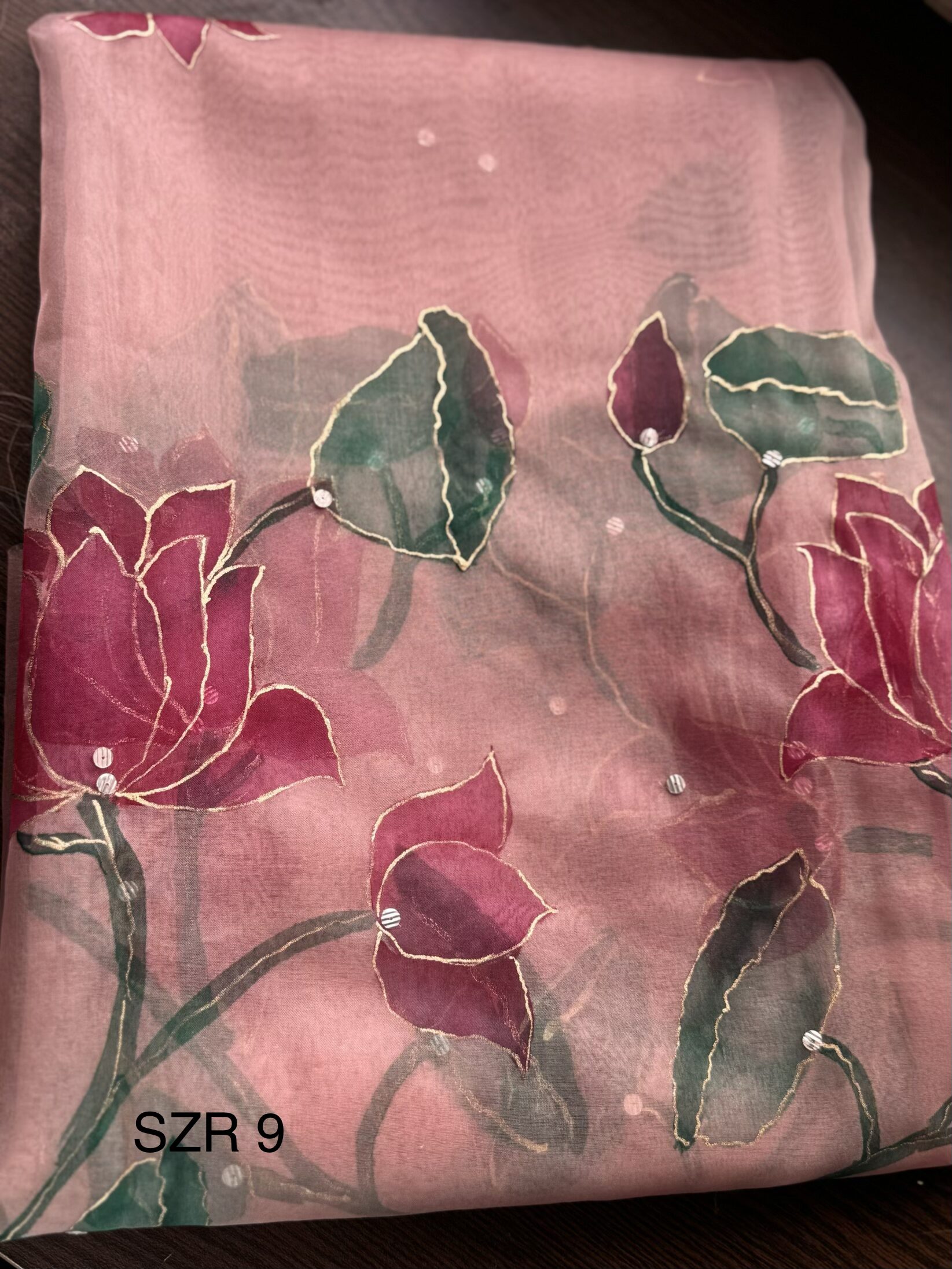 Pink Organza Dopatta